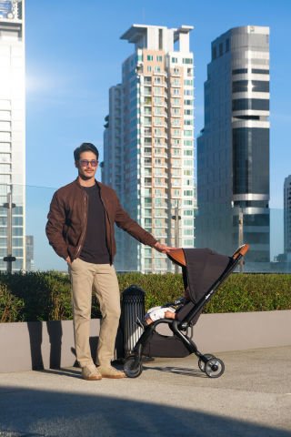 mima zigi Bebek Arabası (Black&Camel)