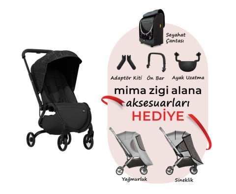 mima zigi Bebek Arabası (Ebony)