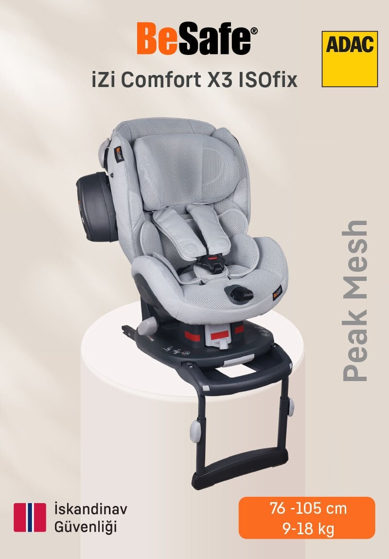 BeSafe iZi Comfort X3 ISOfix'li Oto Koltuğu - Peak Mesh