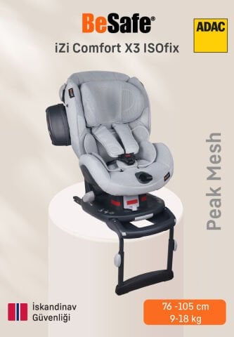 BeSafe iZi Comfort X3 ISOfix'li Oto Koltuğu - Peak Mesh