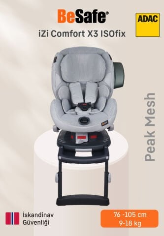 BeSafe iZi Comfort X3 ISOfix'li Oto Koltuğu - Peak Mesh
