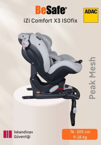 BeSafe iZi Comfort X3 ISOfix'li Oto Koltuğu - Peak Mesh