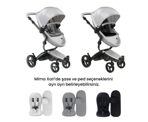 mima xari Bebek Arabası (Argento Set)