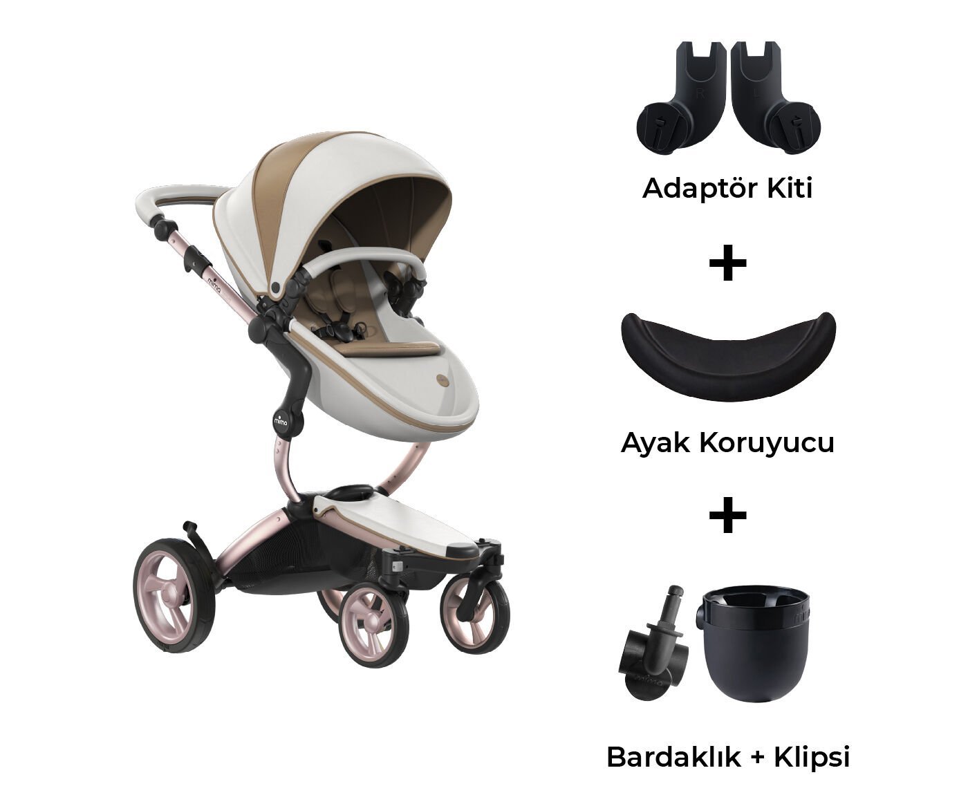 Xari Special Edition Dolce Vita Rose Gold Set Bebek Arabası