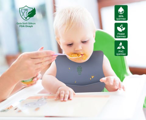 been Silicone Baby Bib / Silikon Mama Önlüğü